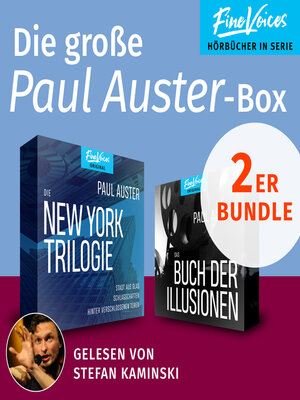 cover image of Die große Paul Auster-Box--Die New York-Trilogie + Das Buch der Illusionen